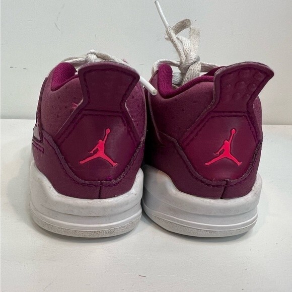 Air Jordan Jordan’s Baby Girl Pink and Purple Dot 4C - Picture 5 of 9